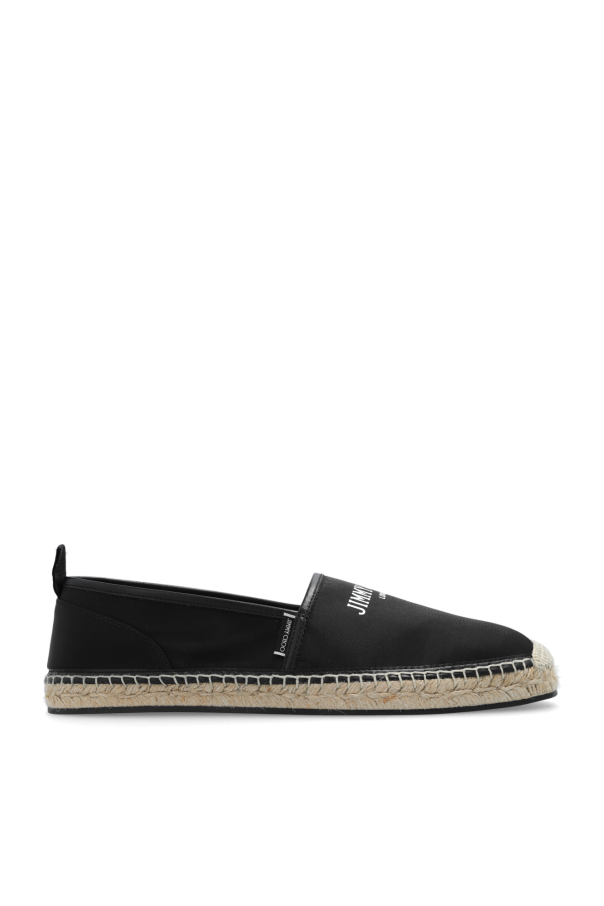 Czarny Espadryle z logo ‘Egon’ Jimmy Choo Vitkac Polska